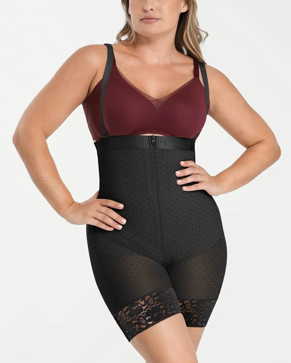 AirSlim® High Waist Butt Lifting Polka Dot Shorts for Women - Sexy Tummy Control Shapewear - Perfect for Workout, Yoga & Summer Outfits