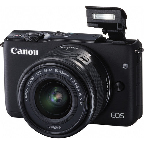 Canon EOS M10 Mirrorless Digital Camera with 15-45mm Lens (Black) - Perfect for Travel Photography, Vlogging & Everyday Shooting