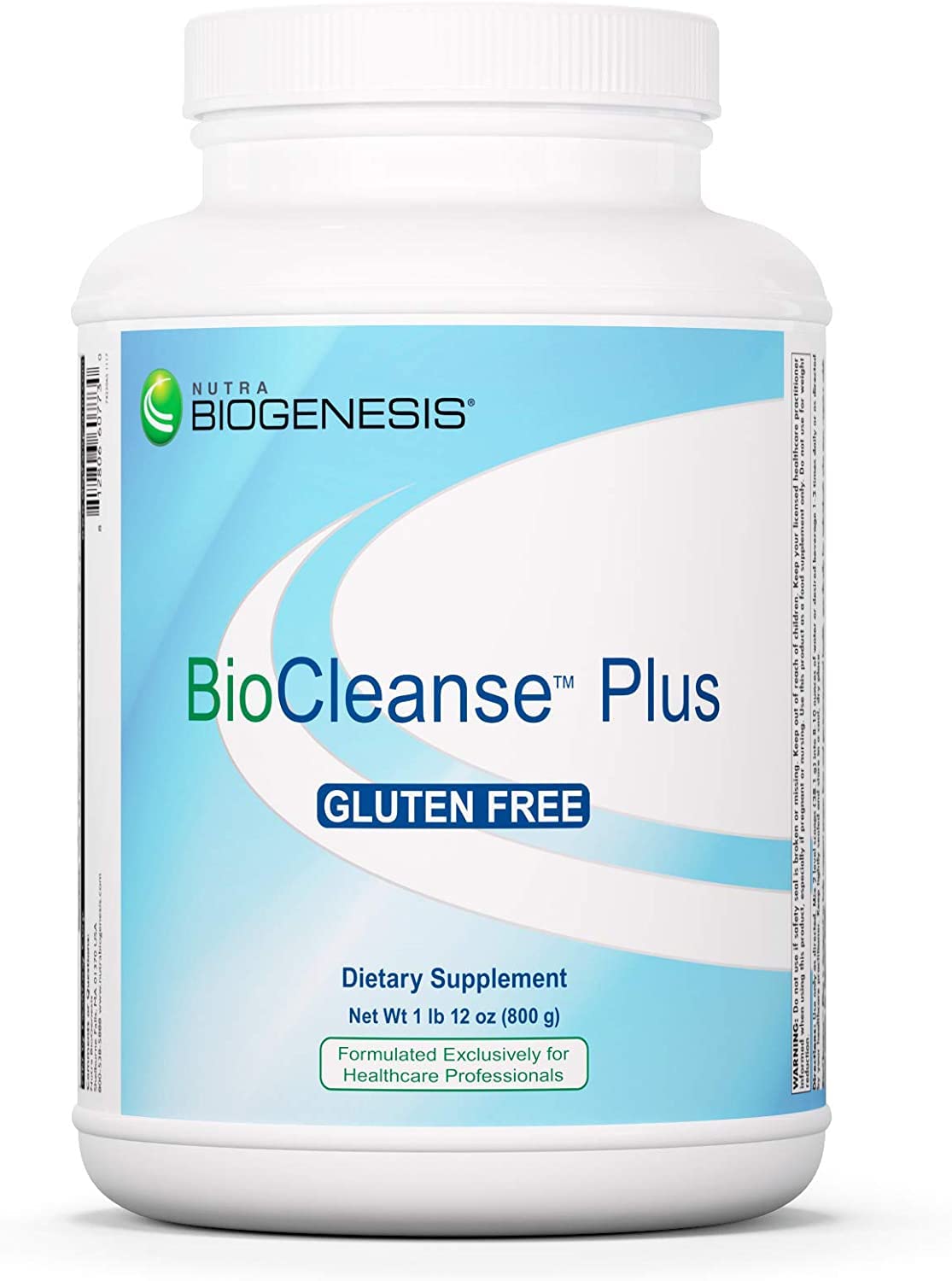 Nutra BioGenesis BioCleanse Plus - Digestive Enzymes & Milk Thistle Liver Detox Powder with Plant Protein Blend for Digestion Support, Gluten Free Cleanse - 1.9 Lb - Perfect for Post-Meal Wellness & Daily Detox Routine