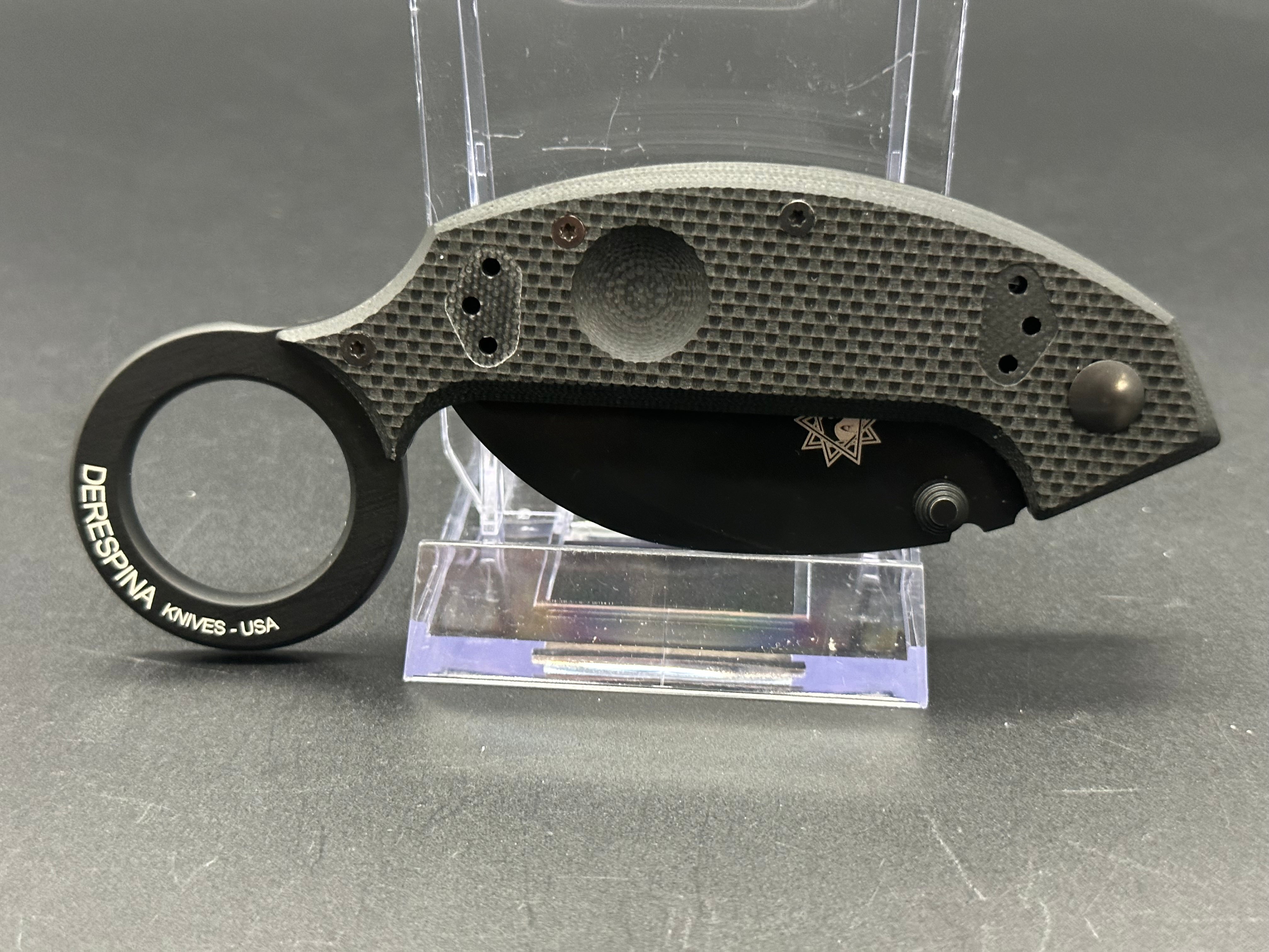 Fox Derespina Karambit Knife - High-Quality Tactical Folding Knife for Outdoor Survival, Camping & EDC - Perfect for Hunting, Hiking & Self Defense