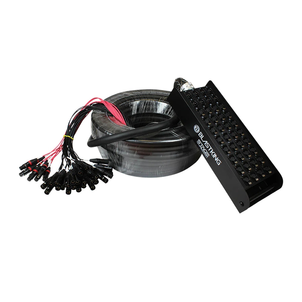 Blastking SPS32X8 150 Stage & Studio Snake Cable 32x8 150ft - High-Quality Audio Snake for Live Performances & Recording Studios