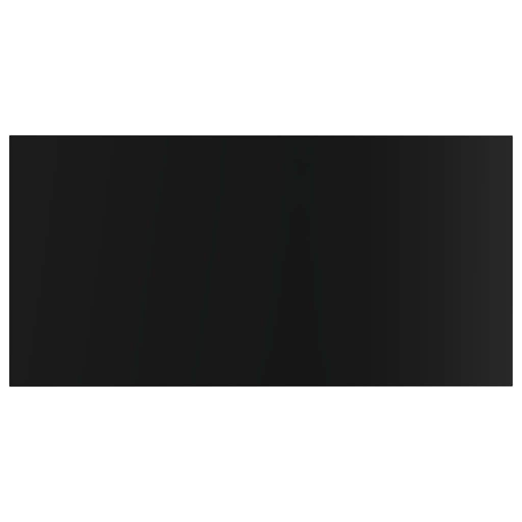vidaXL 8-Pack High Gloss Black Bookshelf Boards - 15.7