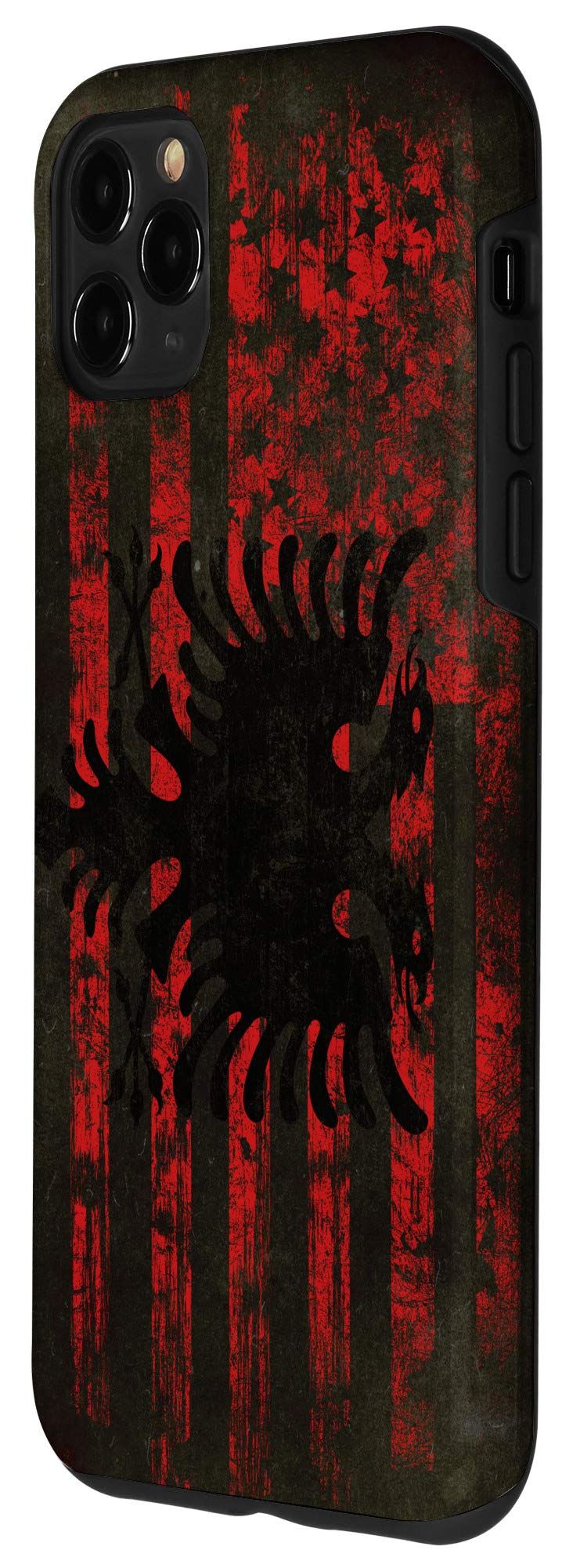 iPhone 11 Pro Max Case - USA Albania Flag Design for Travel & Pride