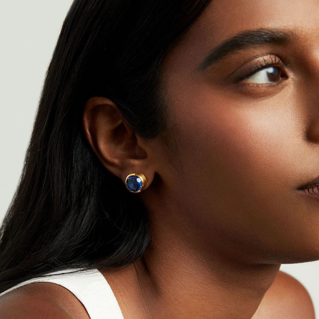 Dean Davidson Signature Large Stud Earrings for Women - Sterling Silver Fashion Jewelry - Perfect for Parties, Weddings & Everyday Wear