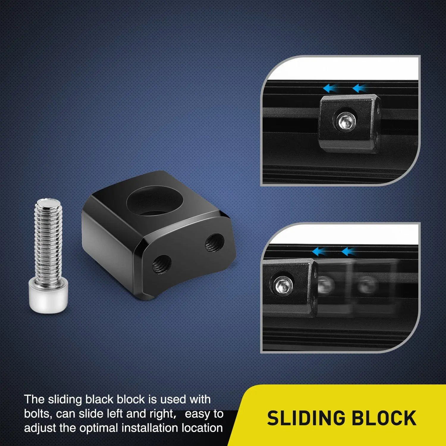 Universal Slide Mount Base Brackets (Pair) - Heavy Duty Adjustable TV Mounting Kit for Flat Screen TVs - Perfect for Living Room, Bedroom, or Office Setup