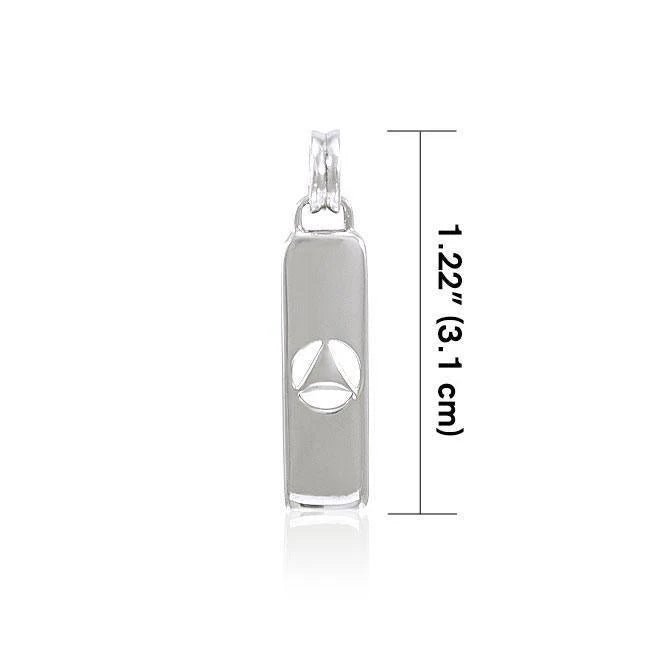 Classic AA Symbol Silver Pendant Necklace for Women - Elegant Jewelry Gift for Birthday, Anniversary & Everyday Wear