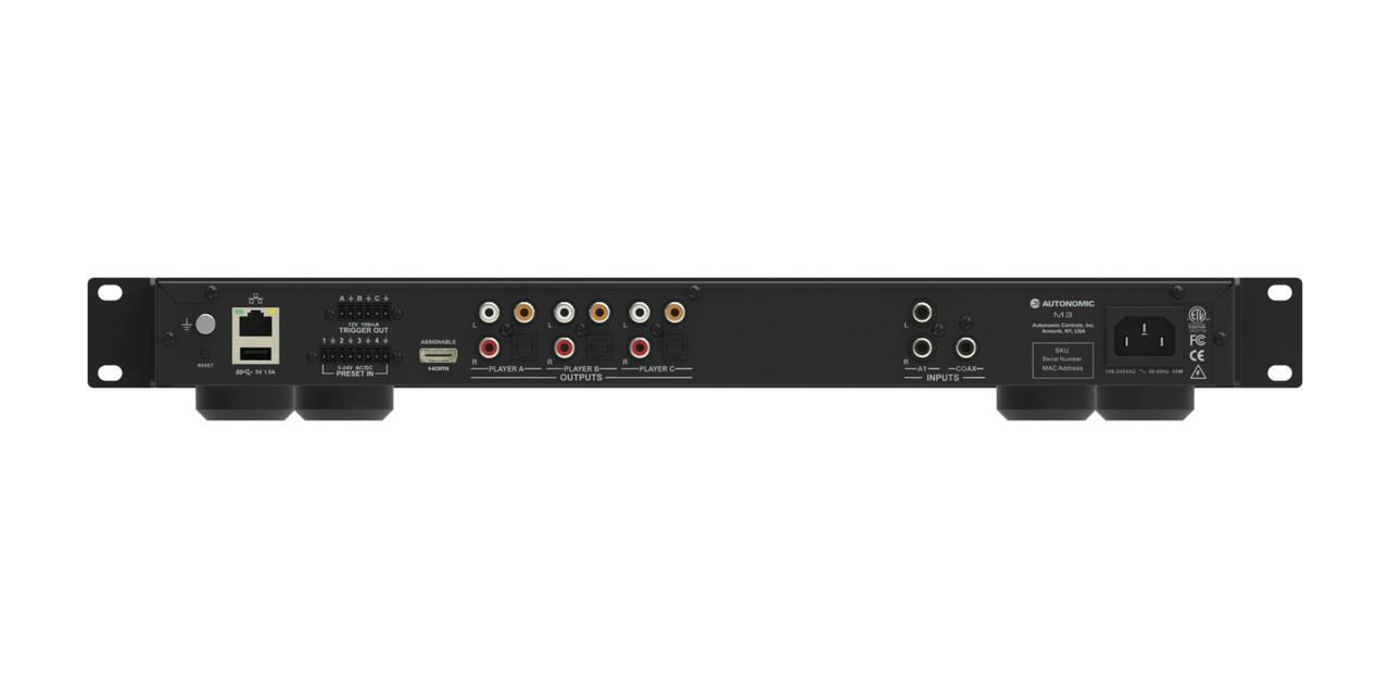 Autonomic M3 Music Server - High-Performance Home Audio Streaming Device for Multi-Room Music & Smart Home Integration | Perfect for Living Rooms, Home Theaters & Whole-House Audio Systems