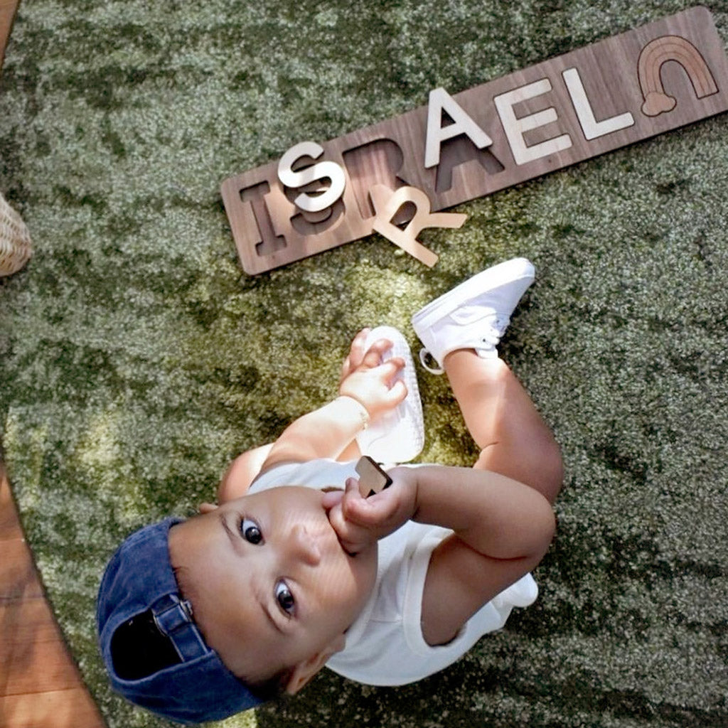 Personalized Wooden Name Puzzle for Kids - Educational Learning Toy for Toddlers | Perfect for Birthday Gifts, Nursery Decor & Early Childhood Development
