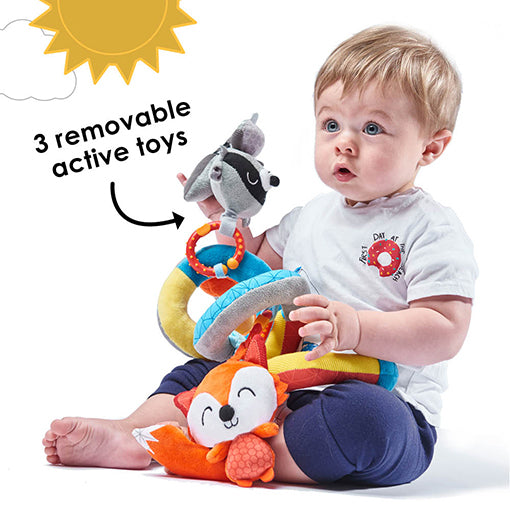 Diono Activity Spiral Baby Toy - Interactive Developmental Toy for Infants & Toddlers - Perfect for Strollers, Car Seats & Playtime