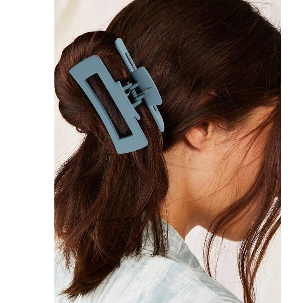 Canitor 4 PCS Hair Claw Clips - Strong Hold Matte French Design Banana Jaw Non-Slip Hair Clips for Women with Thick Hair | Perfect for Updos, Ponytails & Everyday Hairstyles