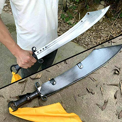 High-Quality Sharp Kung Fu Broadsword - Chinese Anti-Japanese War Saber Sword for Martial Arts Training & Historical Reenactment | Perfect for Kung Fu Practice, Cosplay & Collection
