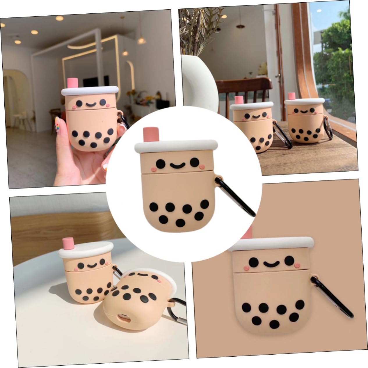 BestonZON Silicone Earphone Cover Case for AirPods Pro 3 - Cute Cartoon Design Headphone Protector with Storage Box - Perfect for Travel, Gym & Daily Use