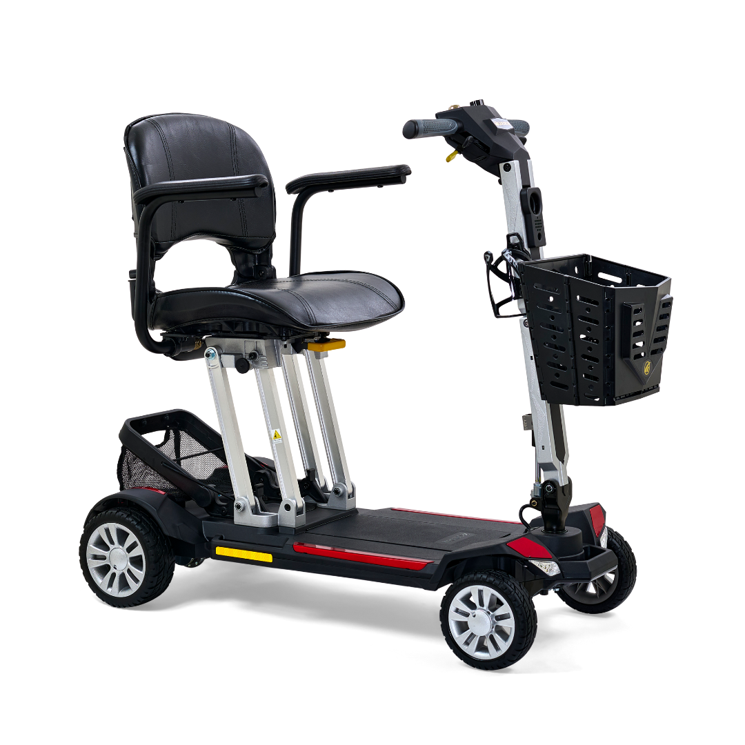 Golden Technologies Buzzaround Carry On Folding Scooter - Lightweight Mobility Scooter for Seniors & Adults - Perfect for Travel, Shopping & Outdoor Activities