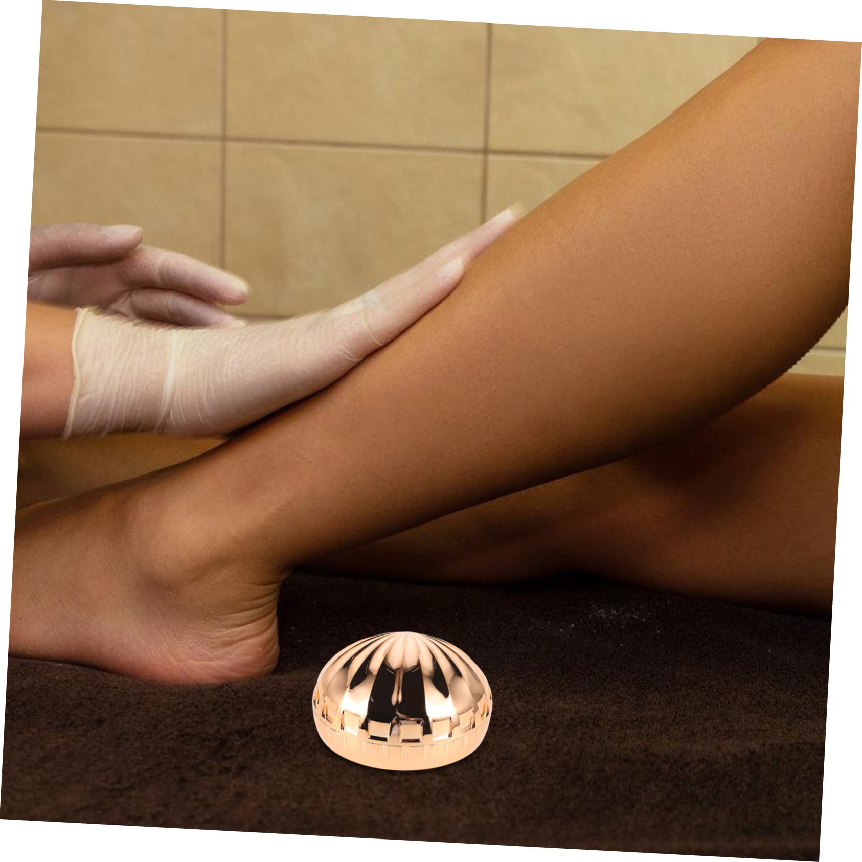 Painless Hair Remover for Women - Hemoton Epilator for Arms, Legs & Body | Golden Glass Hair Removal Stone | Smooth Skin at Home & On-the-Go