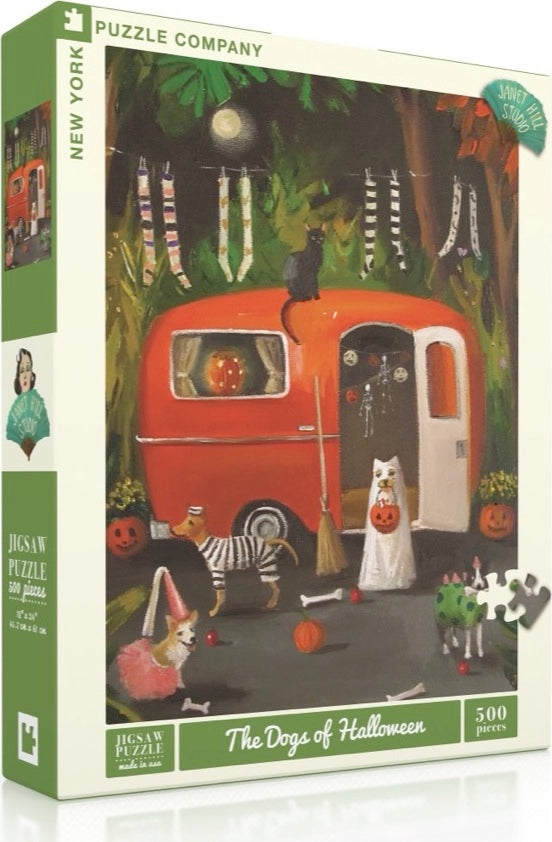 Halloween Dog Puzzle 500 Piece - Fun Jigsaw Puzzle for Adults & Kids - Perfect for Family Game Night & Halloween Party Decor