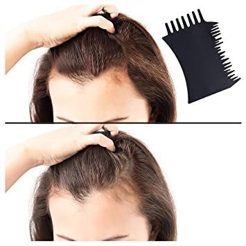 KYNA Hair Fiber Optimizer Comb - Pre Hairline Fiber Comb for Hair Building Fibers (Men & Women) - 2-Piece Set - Perfect for Thinning Hair & Instant Volume Boost