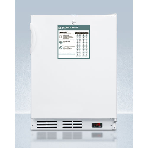Accucold 24-Inch Wide Built-In All Freezer - ADA Compliant VT65MLBIADAGP | Perfect for Restaurants, Cafes & Commercial Kitchens