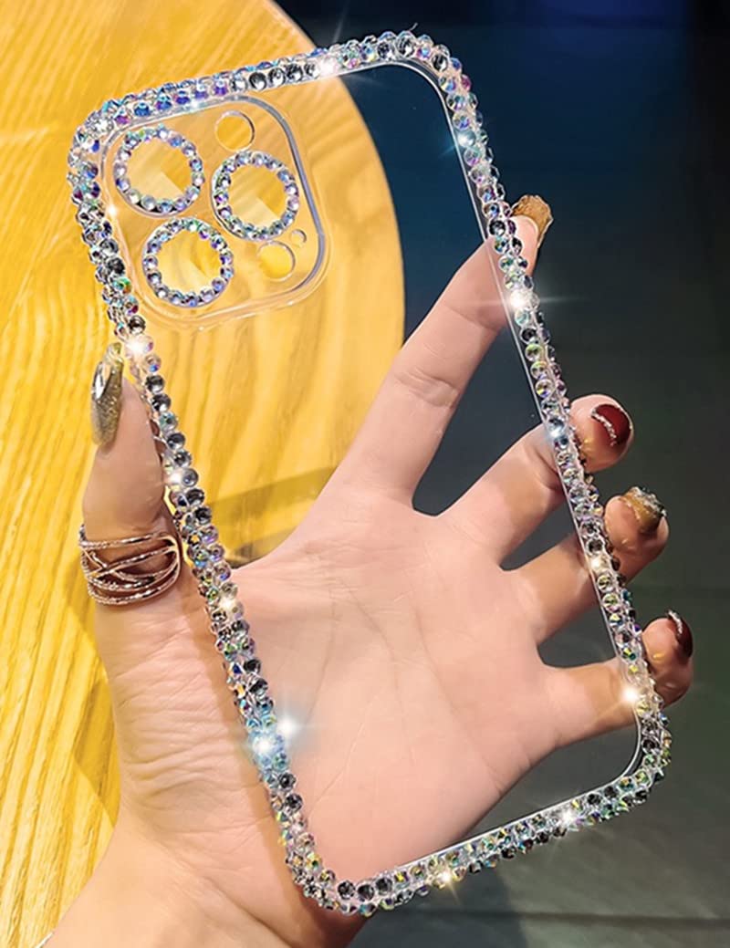 Cute Luxury Bling Phone Case for iPhone 14 Pro Max 6.7 Inch - Super Slim Protective Cover for Women & Girls (White) | Perfect for Everyday Use, Parties & Special Occasions
