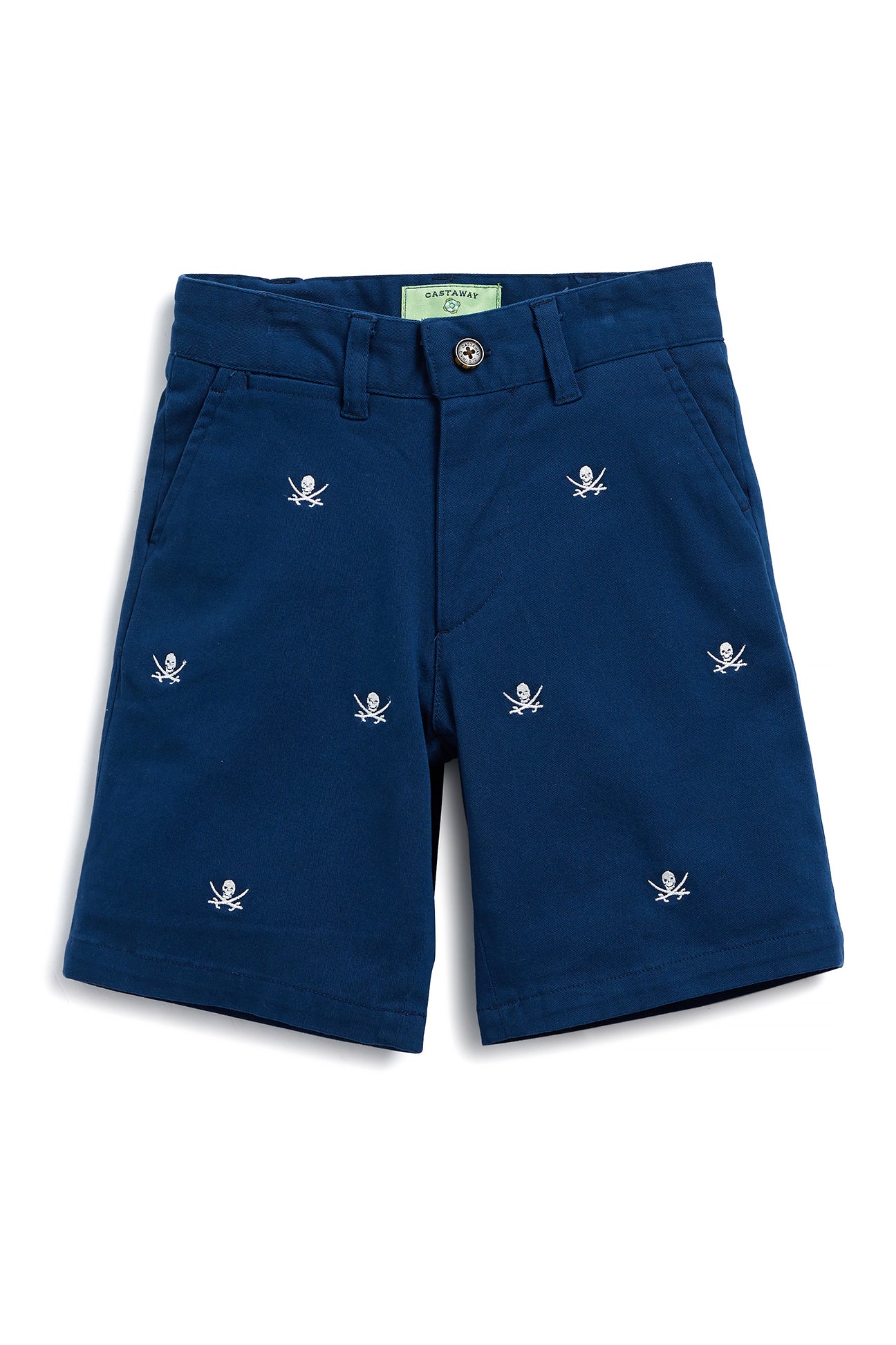 Jetties Short Stretch Twill Nantucket Navy with Calico Jack - Comfortable Men's Casual Shorts for Summer, Beach, and Outdoor Activities