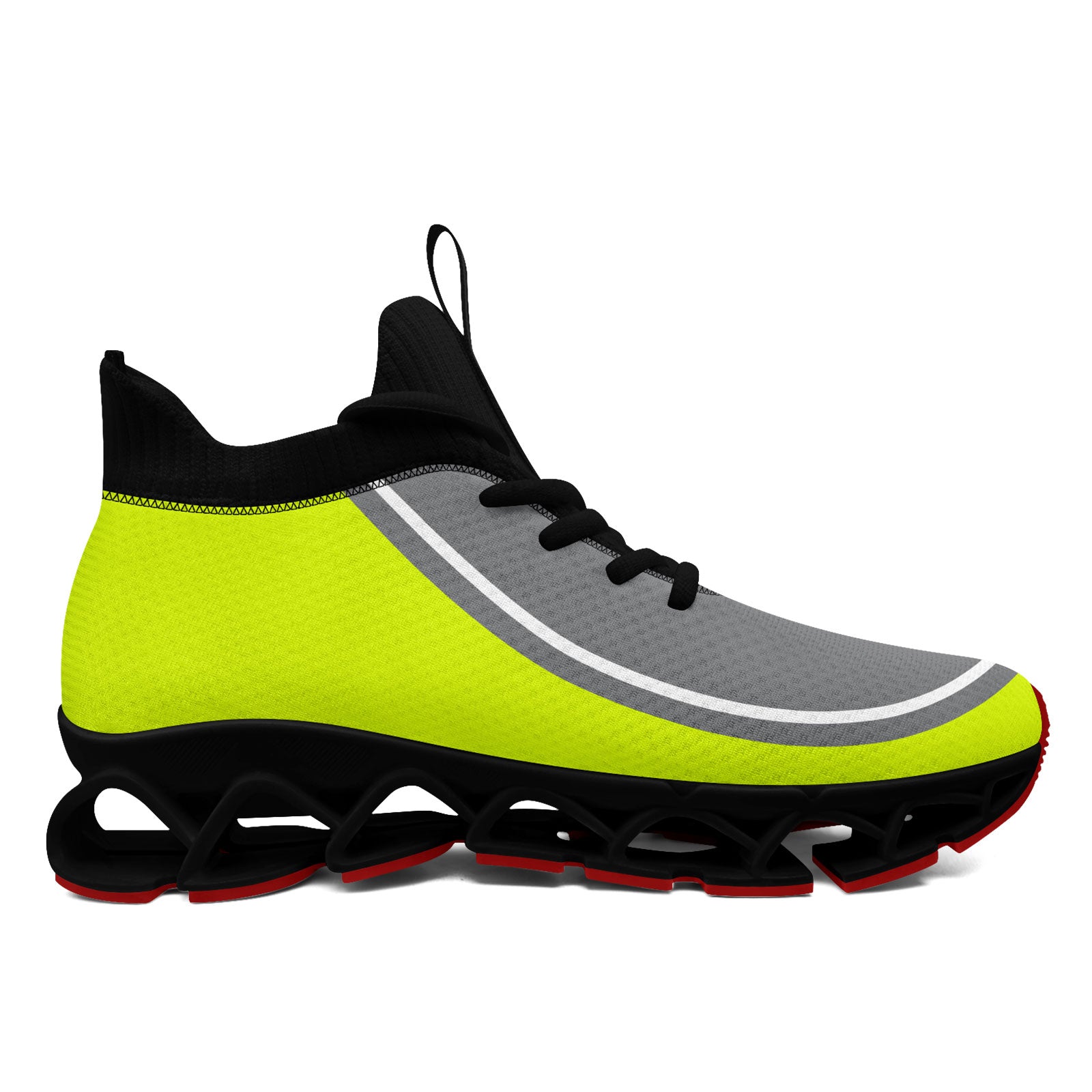 Custom Green & Gray Maxsoul Personalized Sneakers - Breathable Comfort Shoes for Men & Women (FN030XD D020388) - Perfect for Running, Gym Workouts & Casual Wear