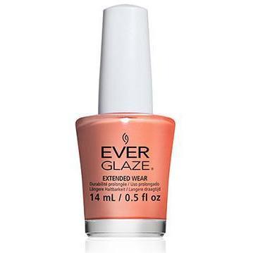 China Glaze Ever Glaze Nail Polish - What a Peach #82310 (0.5 oz) - Long-Lasting Peach Nail Lacquer for Summer Manicures & Pedicures