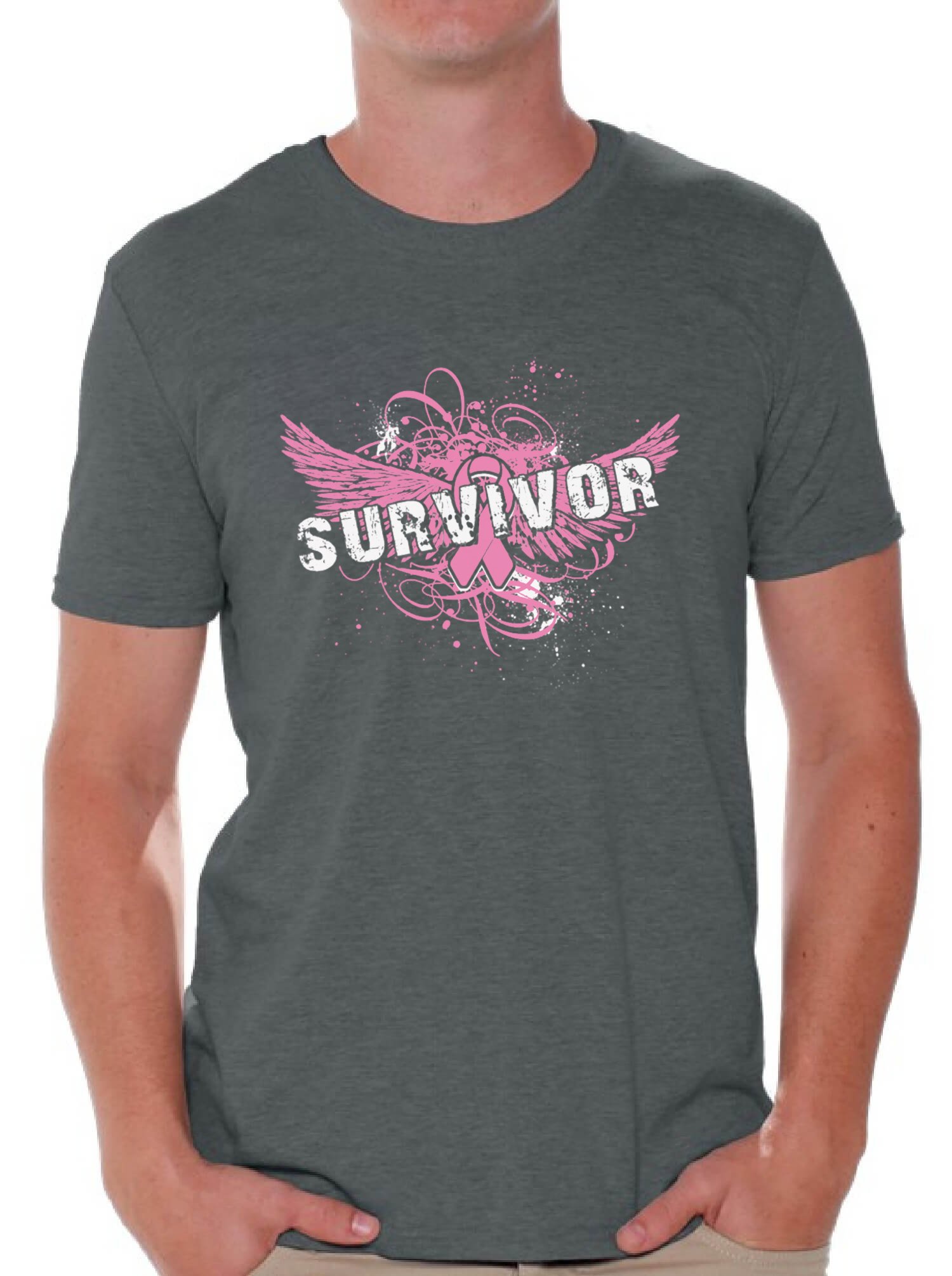 Survivor Pink Wings Breast Cancer Awareness T-Shirt - Support & Inspire with Stylish Comfort - Perfect for Fundraisers, Walks & Everyday Wear