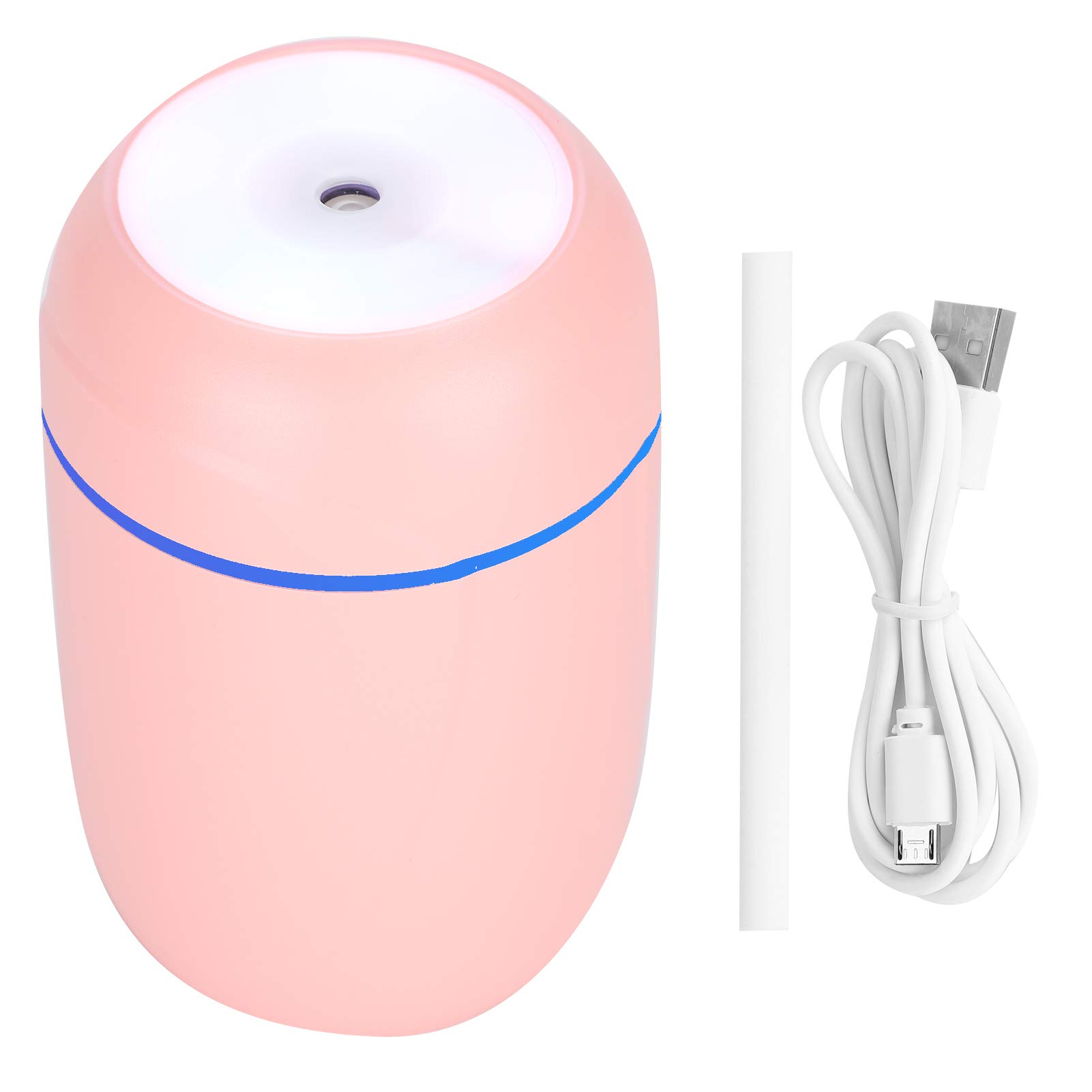 03 Cool Mist Humidifier with Auto Shut Off - Essential Oil Diffuser for Home & Office - Portable Car Humidifier - Pink Aromatherapy Device for Better Sleep & Air Quality - Perfect for Bedroom, Nursery & Dry Climates