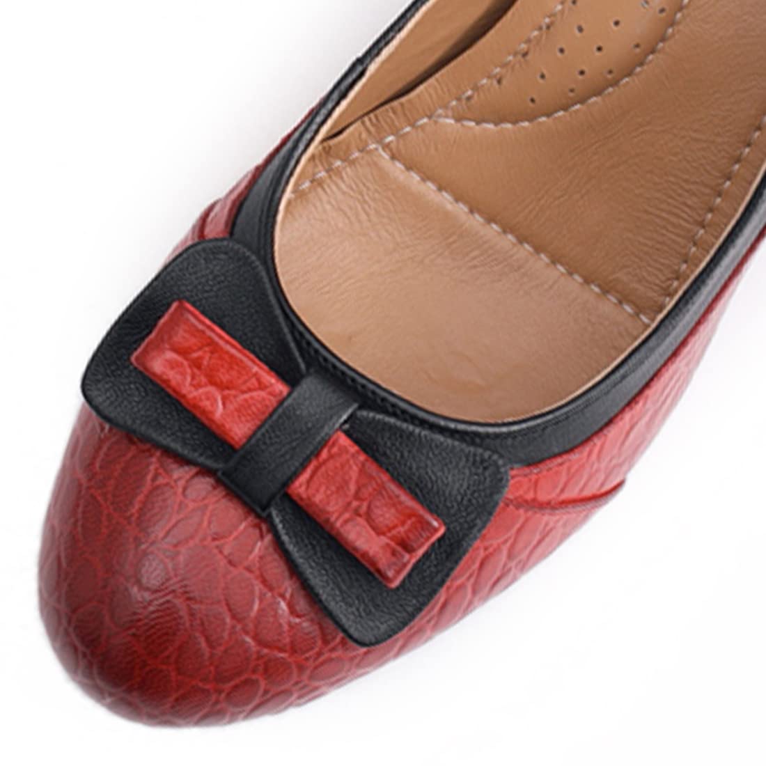 Elegant Handmade Leather Chunky Heel Pumps for Women - Slip On Comfortable Work Shoes | Perfect for Office, Business Meetings & Formal Events