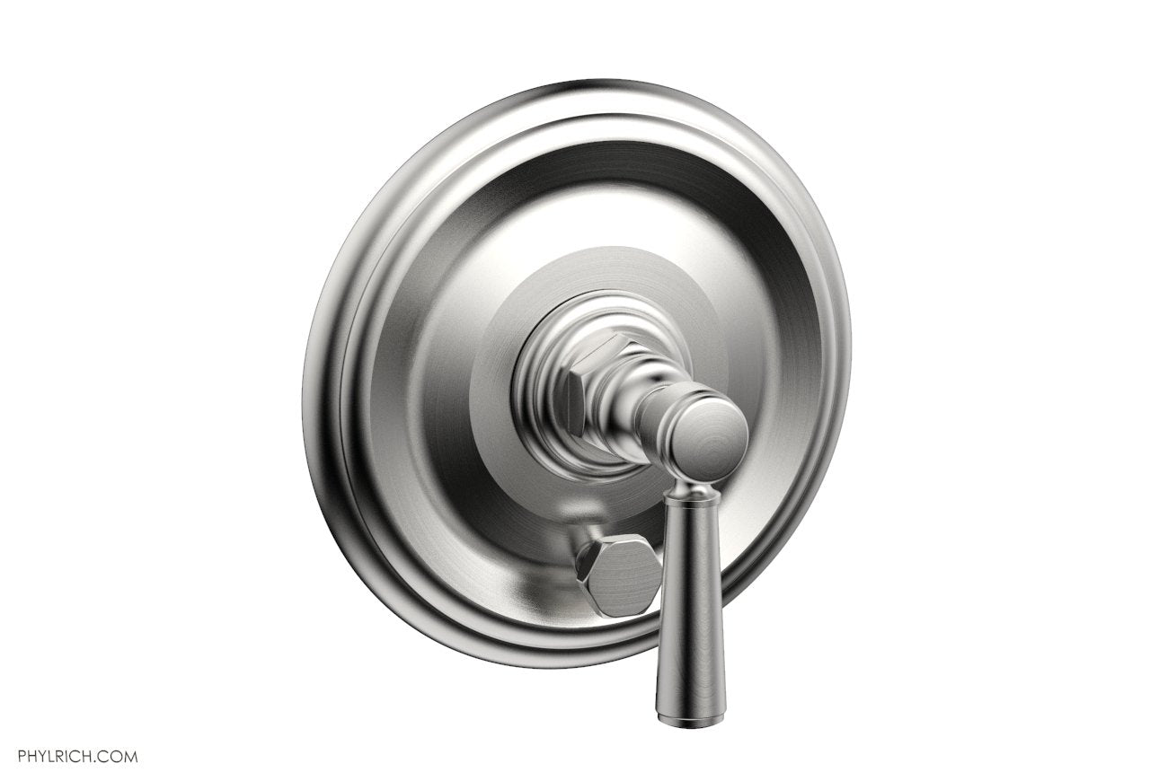 HEX TRADITIONAL Pressure Balance Shower Plate with Diverter and Handle Trim Set 4 096 - Chrome Finish Bathroom Fixture for Modern & Traditional Homes | Perfect for Master Bath, Guest Bath & Spa Renovations