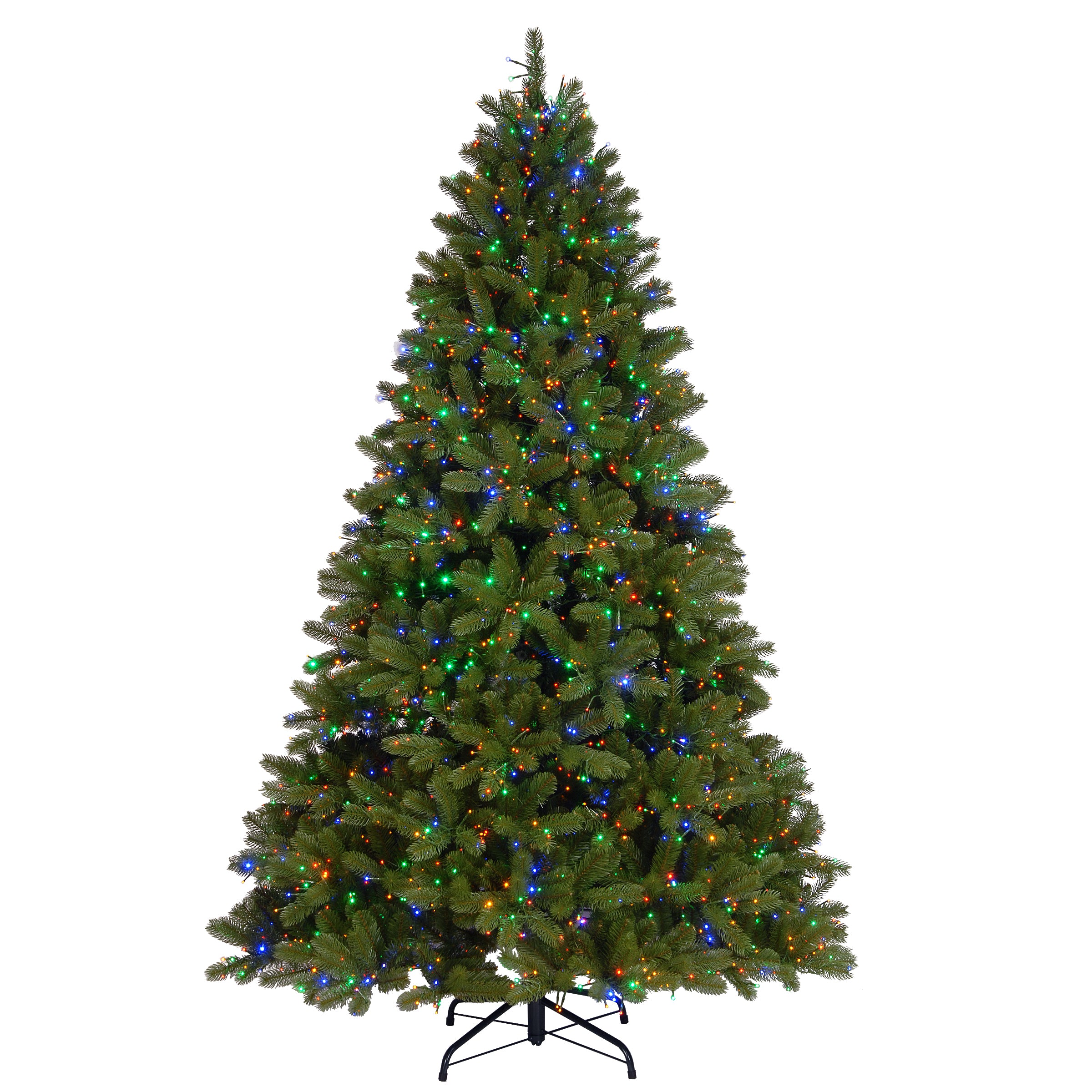 7.5 ft Pre-Lit Douglas Fir Christmas Tree with Dual Color LED Cosmic Lights - Perfect for Holiday Home Decor & Festive Celebrations