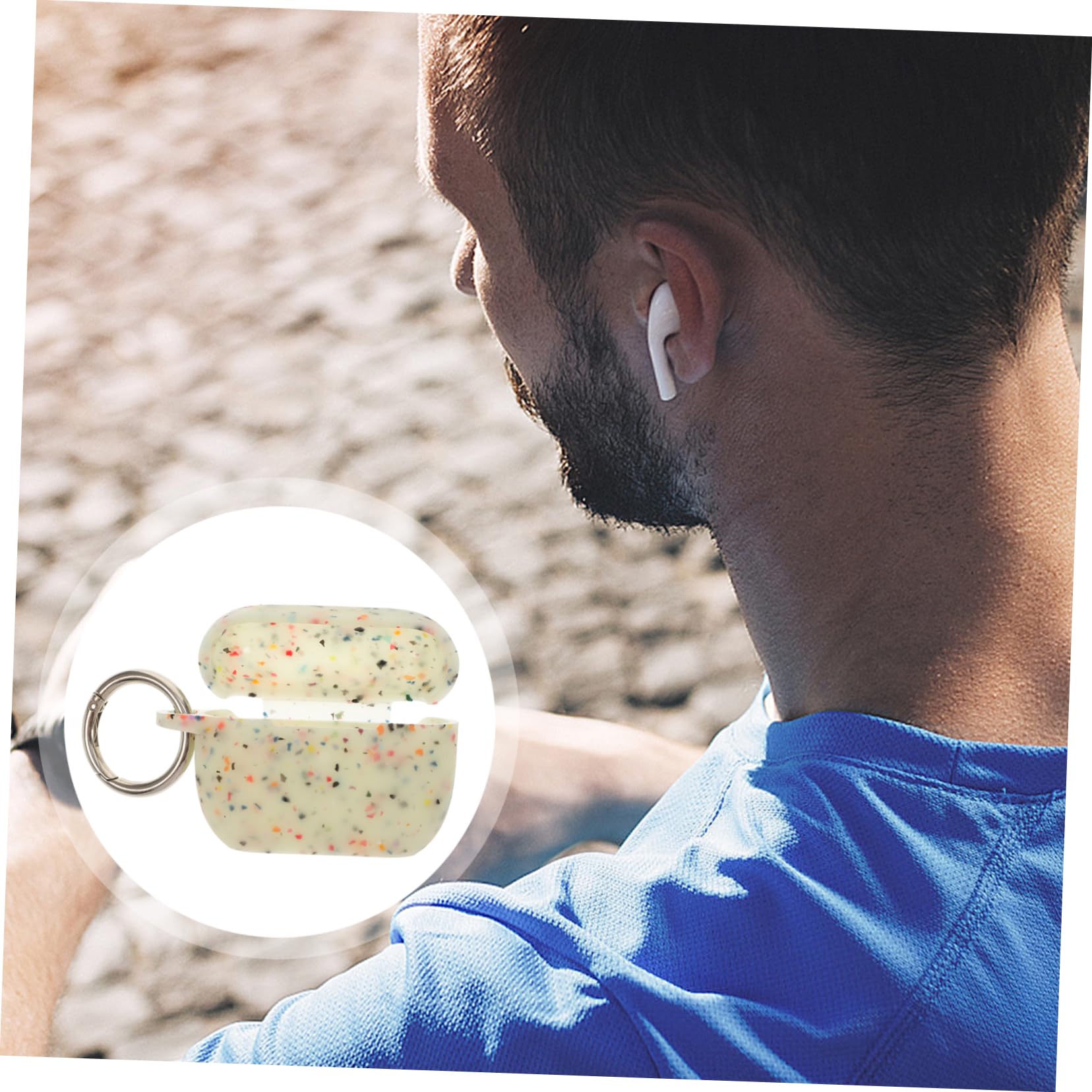OSALADI 5-Pack Glow in The Dark Silicone Earbud Case - Protective Cover for AirPods & Wireless Earbuds | Perfect for Night Use, Gym, Running & Travel Accessories