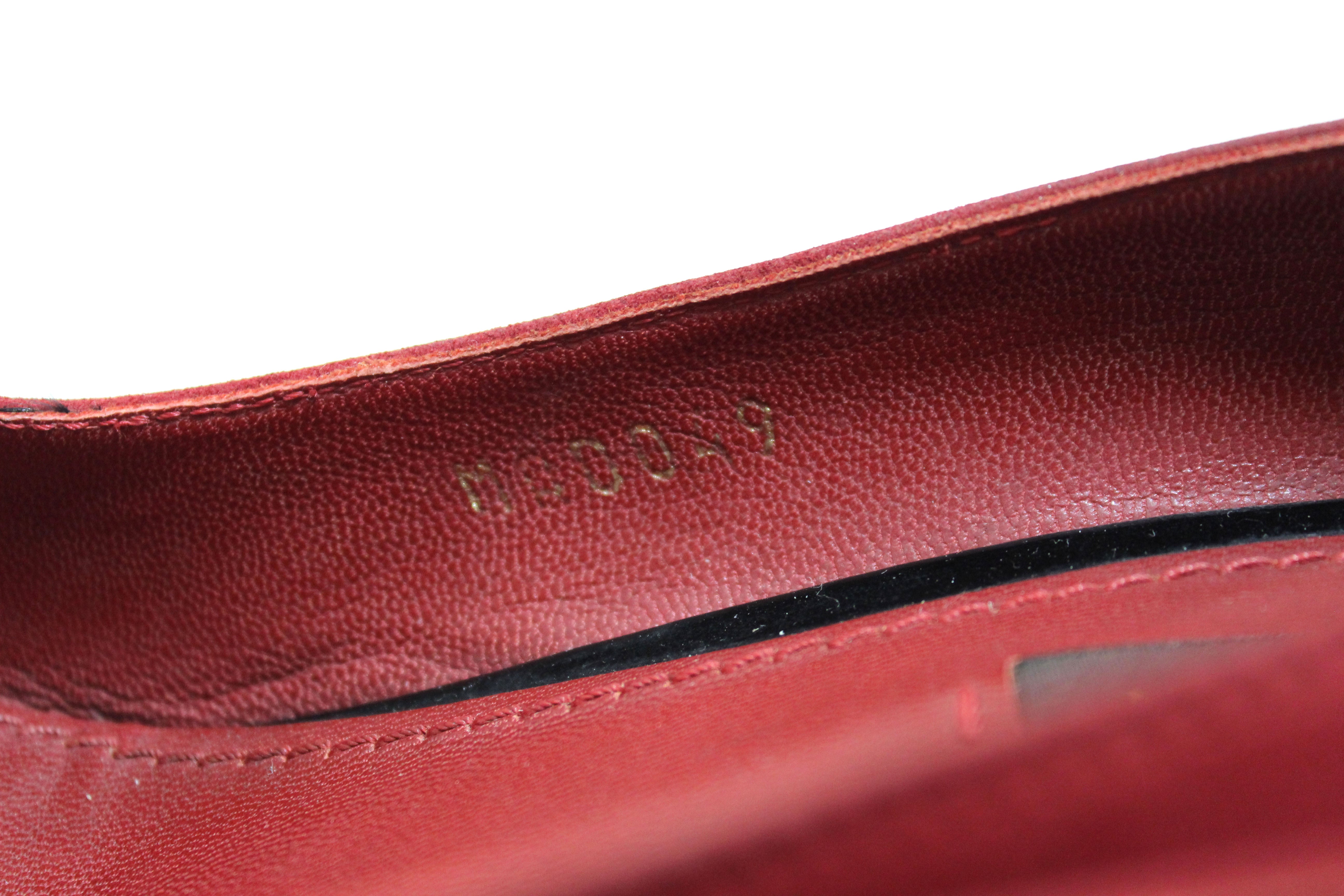Authentic Louis Vuitton Deep Red Suede Leather Heel Shoes Women's Size 38 | Luxury High Heels for Parties, Weddings & Evening Events