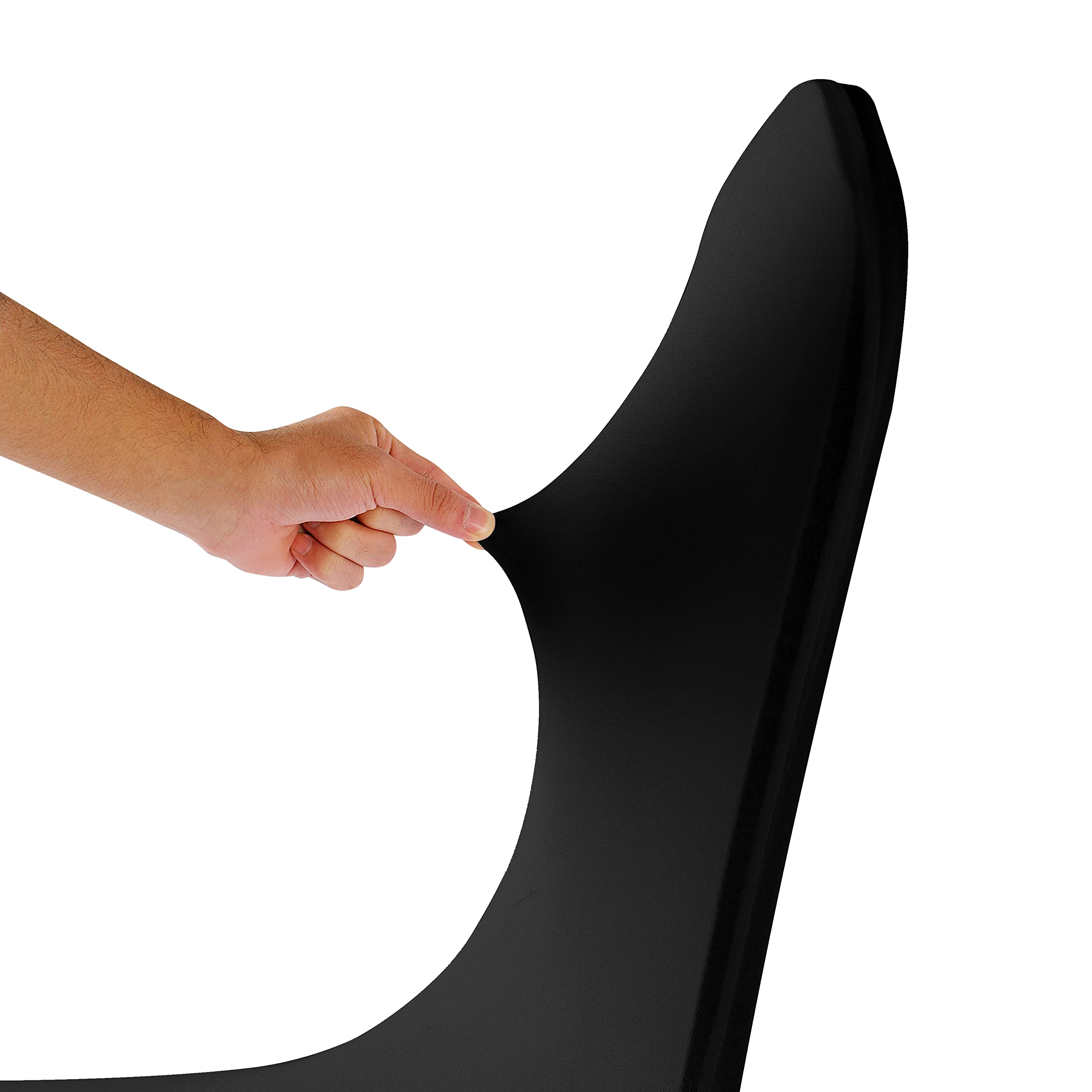 100PCS Stretch Spandex Chair Covers - Washable & Removable Elastic Chair Protectors for Living Room, Party, Banquet, Wedding Events - Perfect for Hotels, Restaurants & Home Decor (Black)