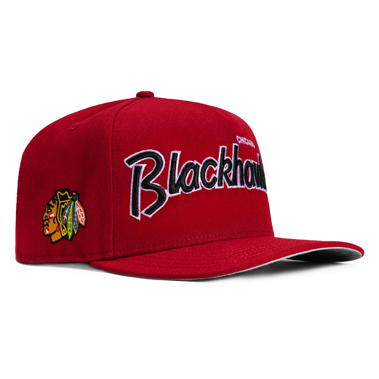 New Era 9Fifty Chicago Blackhawks Snapback Hat with Logo Patch - Red - Official NHL Licensed Cap for Men & Women - Perfect for Sports Games, Streetwear & Casual Outfits