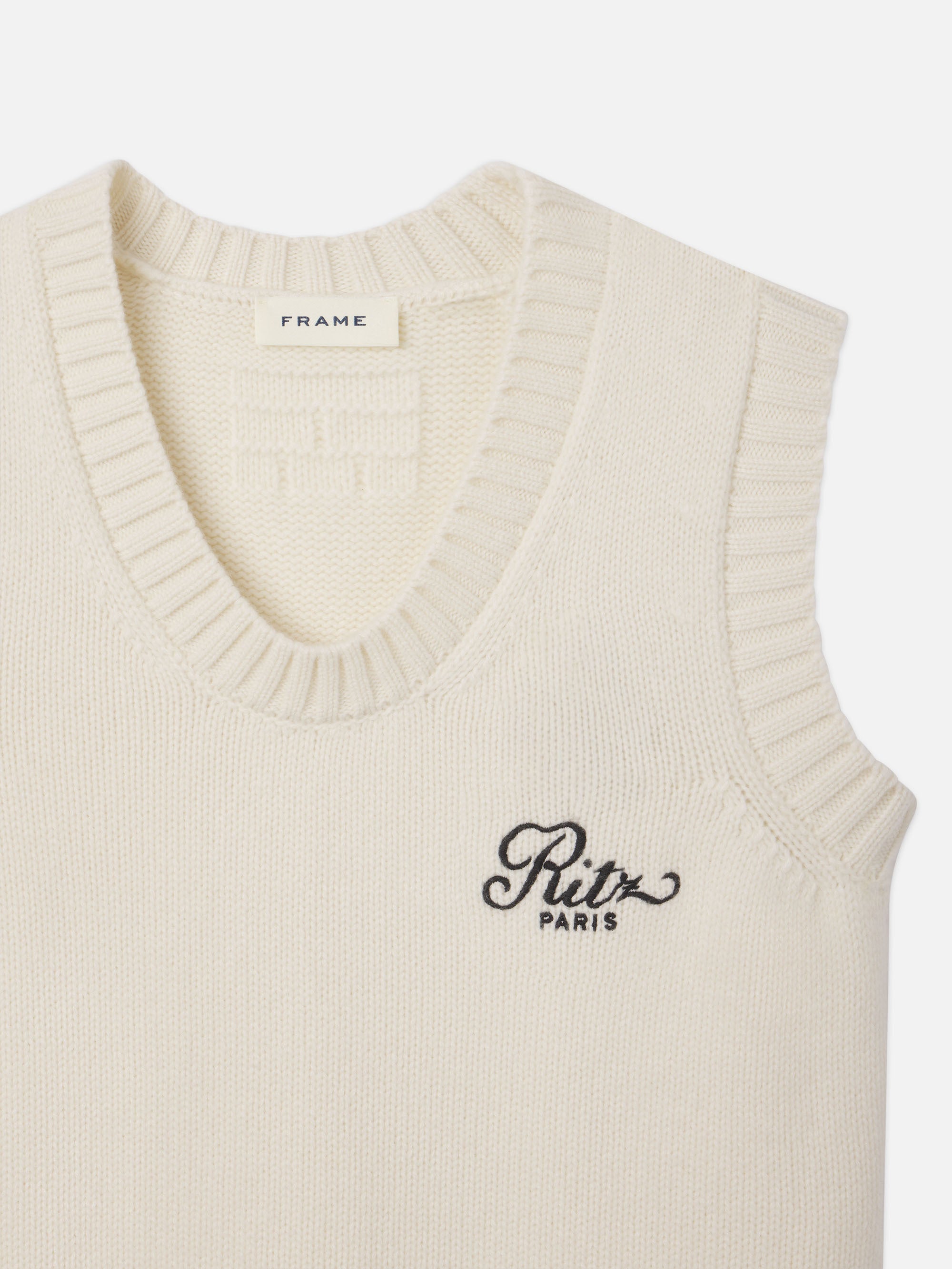 Luxury Ritz Men's Cashmere Sweater Vest - Soft Cream Knit Waistcoat for Business Casual & Winter Layering
