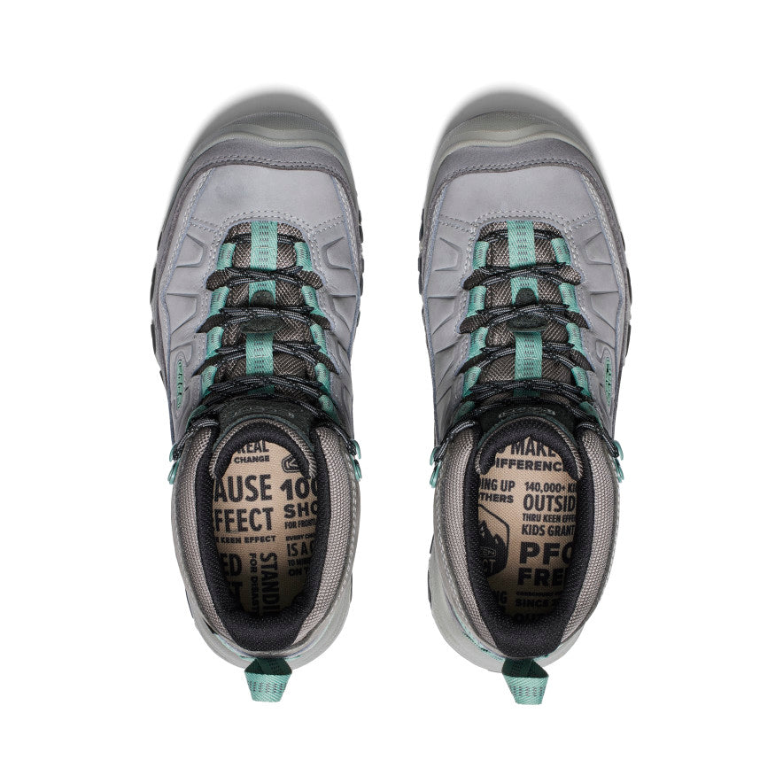 Women's KEEN Targhee IV Waterproof Hiking Boots - Alloy/Granite Green | Lightweight & Durable for Outdoor Adventures, Trail Hiking & Camping
