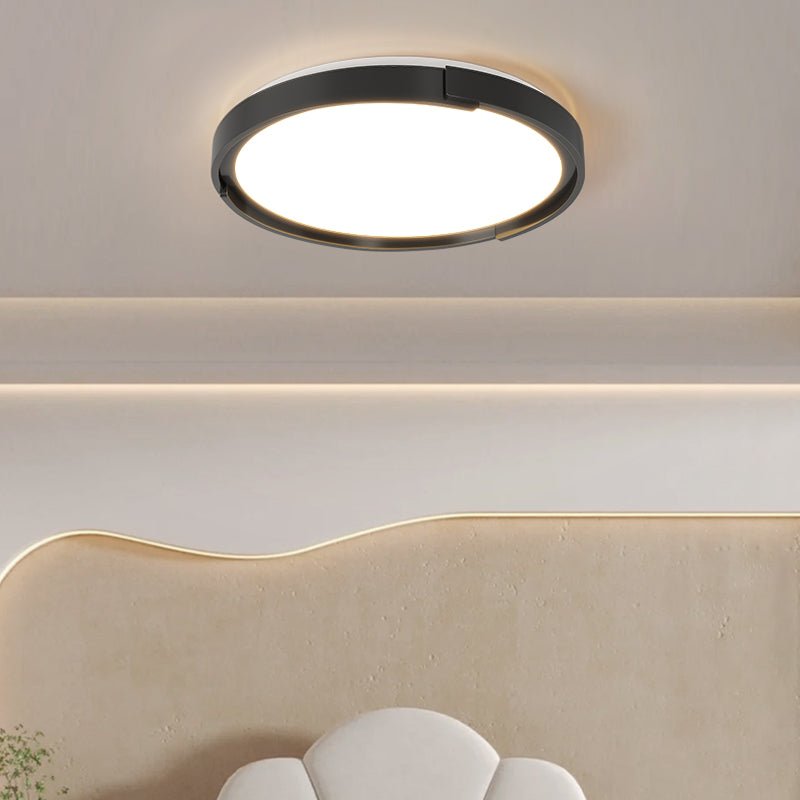 Modern Edge Minimalist Ceiling Light Fixture - Sleek LED Flush Mount for Bedroom, Living Room & Kitchen - Energy Efficient Home Lighting Solution