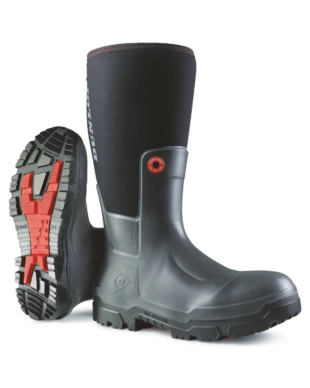 Dunlop Snugboot Pioneer Waterproof Rubber Wellington Boots for Men & Women - Outdoor Gardening, Farming, Hiking, and Rainy Day Wear