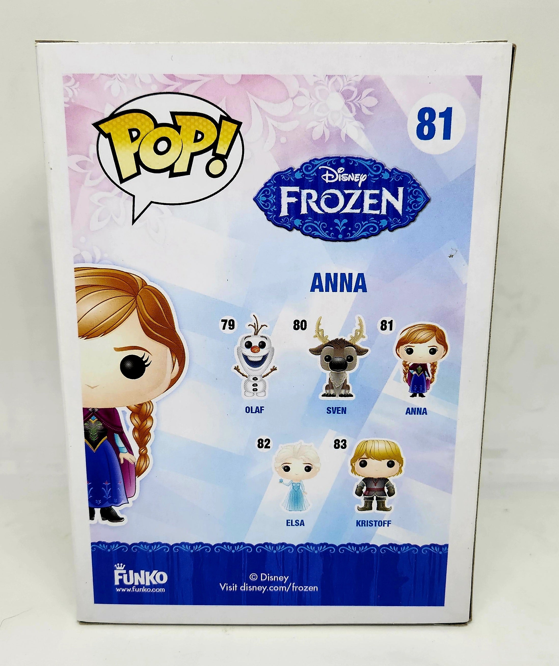 Disney Frozen Anna Translucent Pop Vinyl Figure - Collectible Toy for Disney Fans, Perfect for Display, Gifts, and Movie Decor