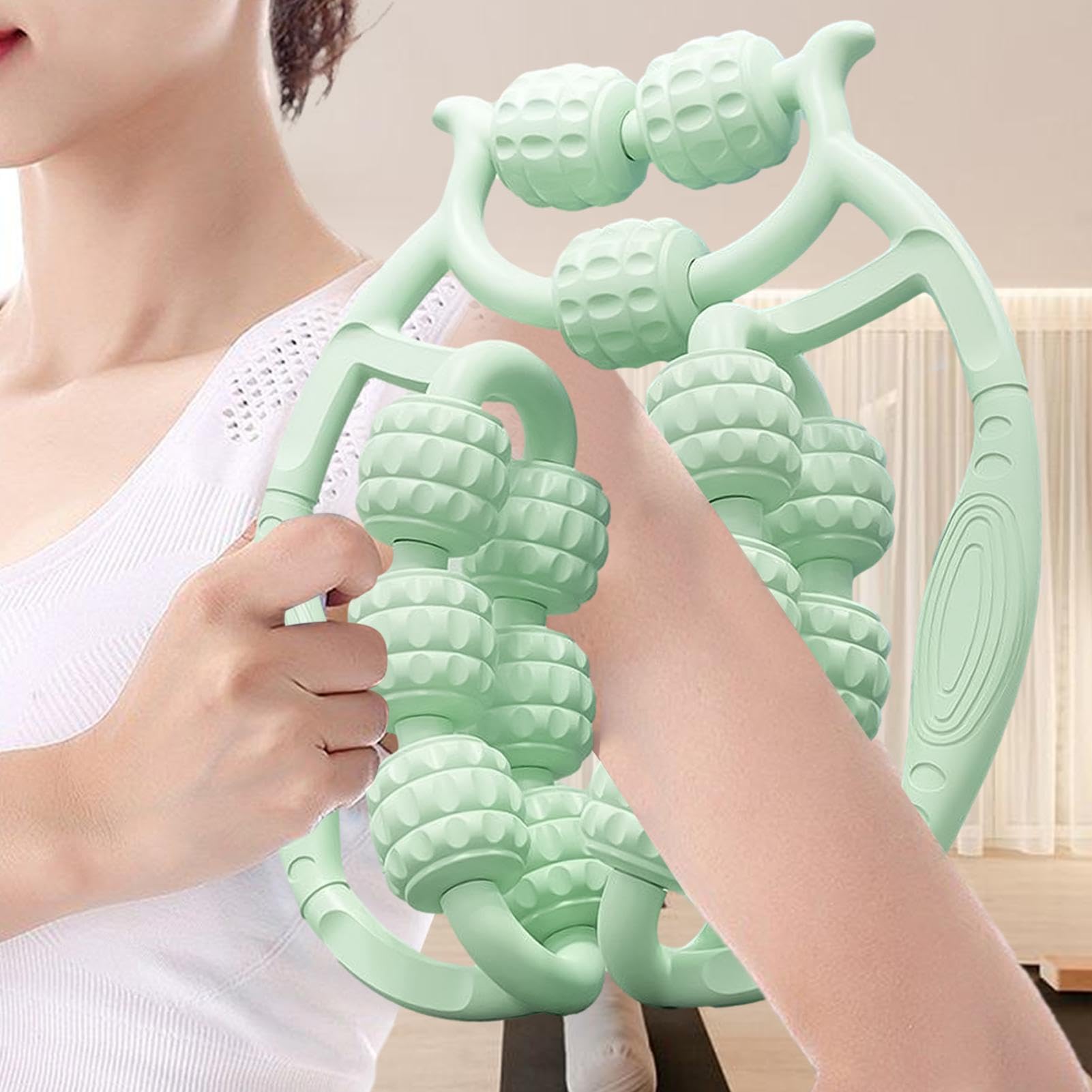 Deep Tissue Massage Roller Stick - Trigger Point Muscle Therapy Tool for Fascia, Cellulite & Muscle Relief | Portable Self Massager for Athletes, Yoga & Post-Workout Recovery