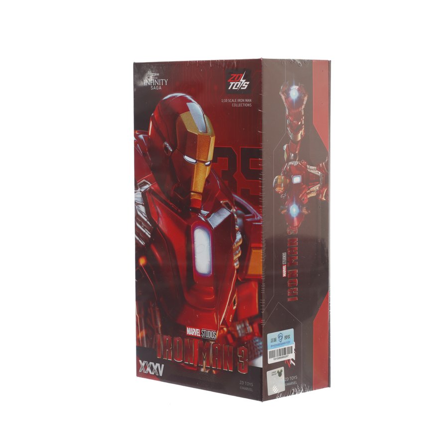 ZD TOYS Iron Man MK35 Action Figure - Collectible Marvel Superhero Toy for Kids & Adults - Perfect for Display, Gifts, and Role Play