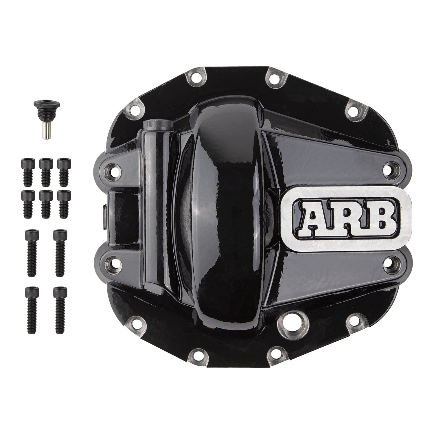 ARB 0750012B Black Rear Differential Cover - Heavy Duty Off-Road Protection for Jeep, Truck & 4x4 Vehicles