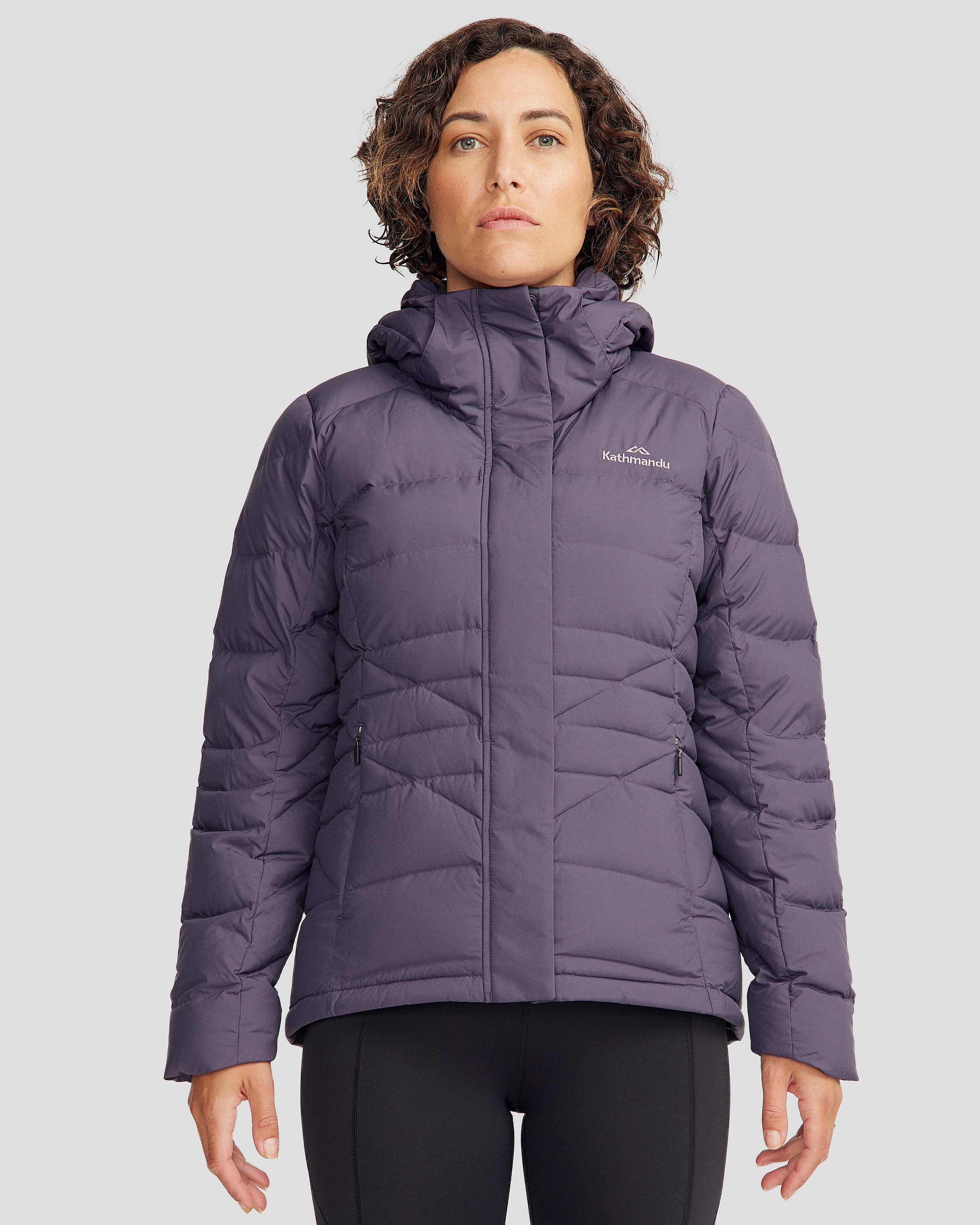 Women's Winterburn Hooded Down Jacket - Lightweight Waterproof Winter Coat for Hiking & Outdoor Activities | Warm Insulated Puffer Jacket for Cold Weather
