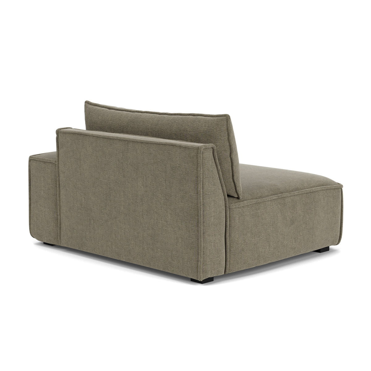 Daphne Velvet 1 Seater Right Arm Modular Sofa - Modern Living Room Furniture for Small Spaces, Apartments & Studios | Comfortable Single Seater Couch with Adjustable Design
