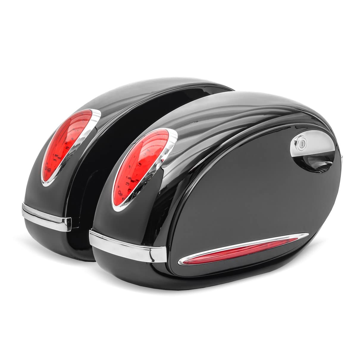 Alabama 33L Hard Saddlebags for Cruiser Classic CB43404 - Durable Motorcycle Luggage for Touring & Daily Commuting