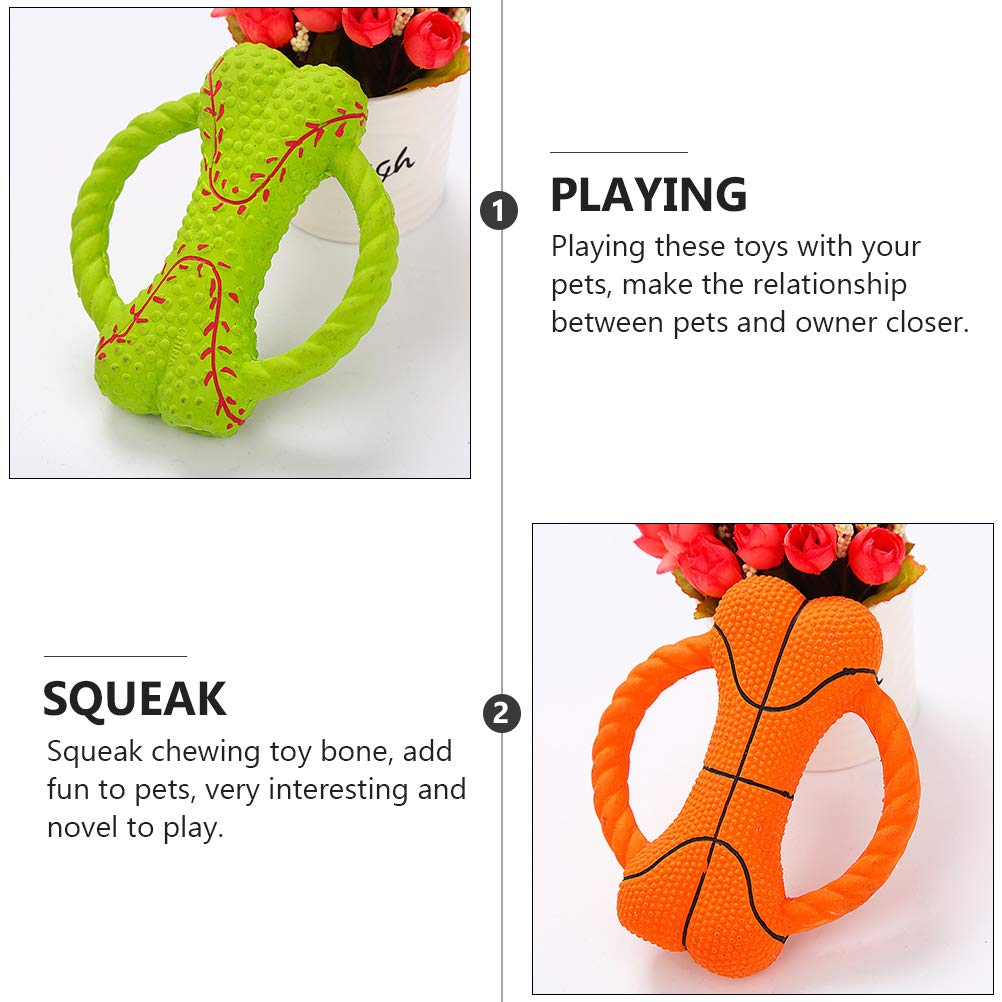 3Pcs Interactive Dog Chew Toys - Plush Puppy Teething Toys for Small Dogs & Kittens, Safe Emulsion Chew Toys for Biting & Molar Health - Perfect for Playtime, Training & Anxiety Relief