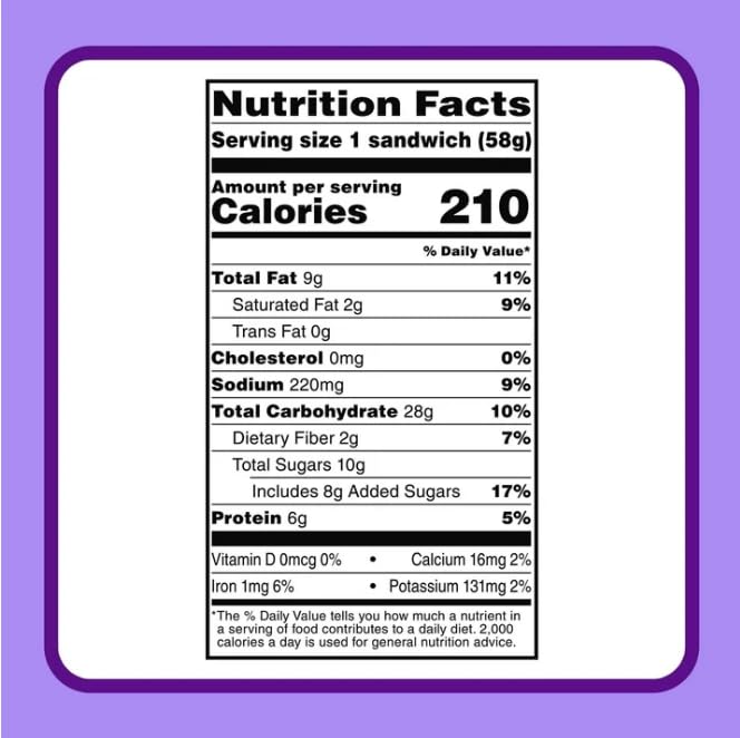 Uncrustables Frozen Peanut Butter & Grape Jelly Sandwich - 30 Count (3 Packs of 10) | No Crust PB&J Snacks for Kids Lunch, School, Picnics & On-the-Go Meals