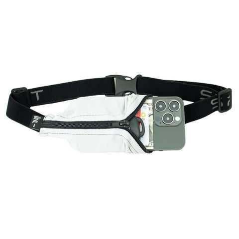 Large Pocket Spibelt - Running Belt with Zipper Pouch for Phone, Keys & Essentials - Perfect for Jogging, Hiking & Workouts