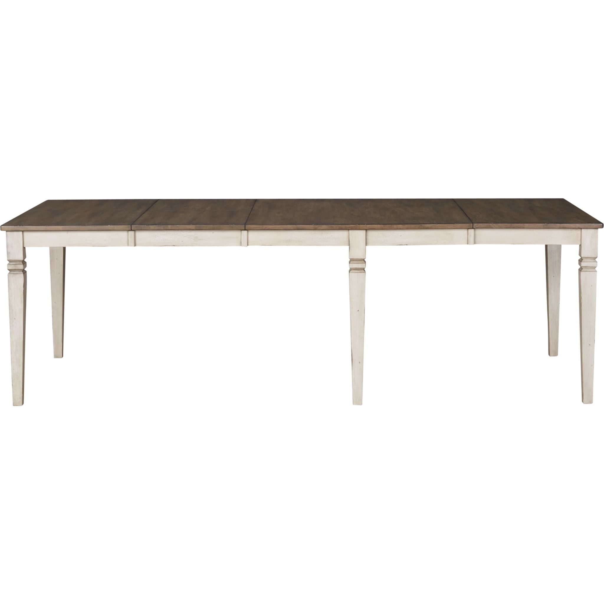 Modern Beacon Dining Table - Smoky White & Peppercorn Finish - 60-Inch Rectangle Wood Table for Dining Room - Perfect for Family Gatherings & Dinner Parties (1562008K)