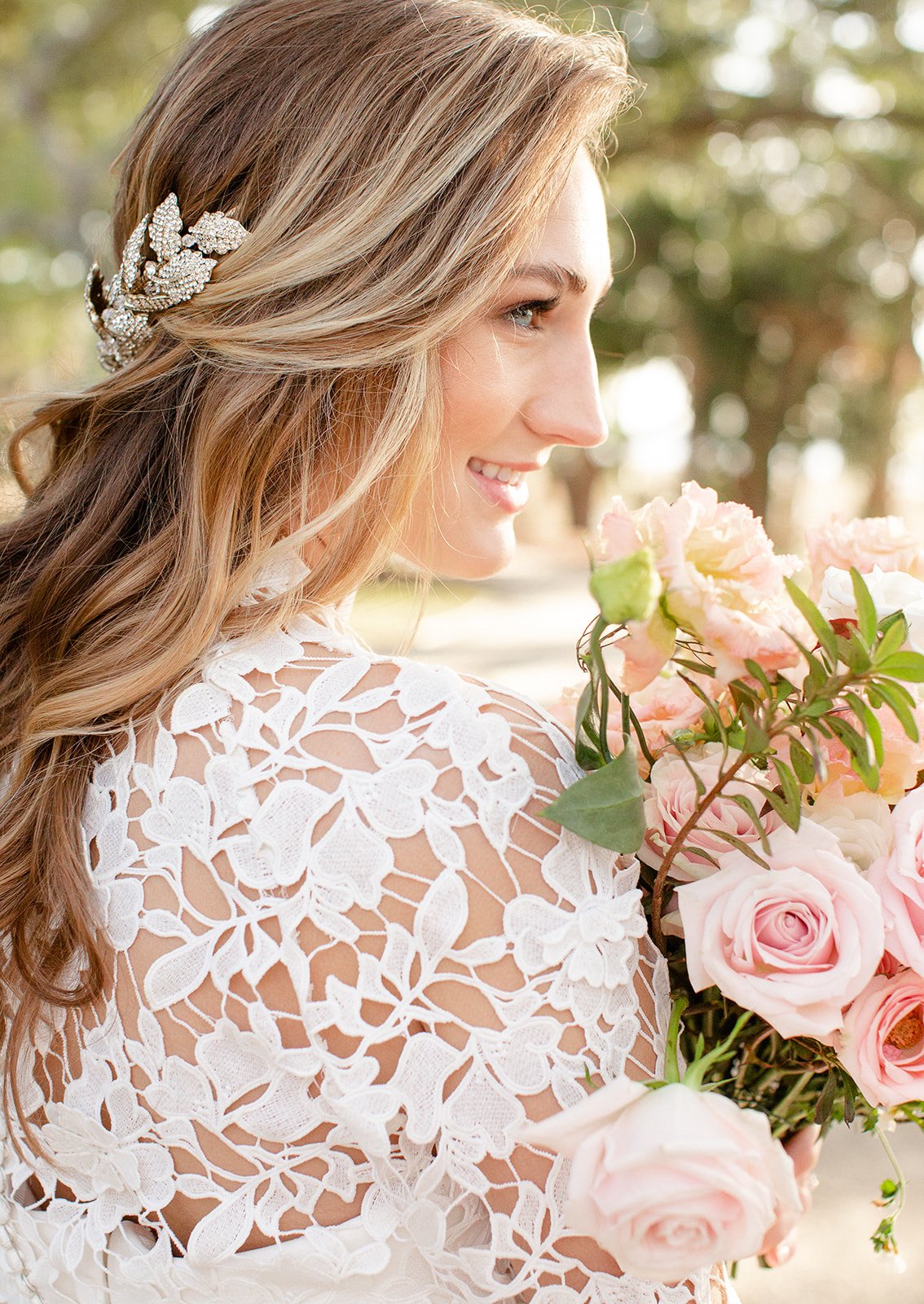 LAUREL Gilded Leaves Headpiece Tiara - Elegant Gold Leaf Crown for Weddings, Bridal Accessories, and Special Occasions